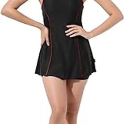 Women's A-Line Cut Sleeves Hot Short Halter Neck Pattern Swimwear (ALCHSA-N02)-picture-50
