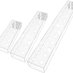 TOG Rectangle Flower Vase Clear Acrylic Long Vase Modern for Office Party Shelf 30x10x6.5cm 12 Hole'|Home & Kitchen| Home Decor| Vases'-image-78