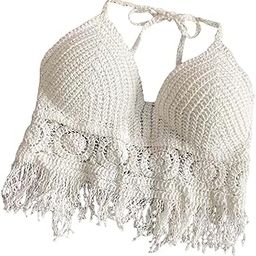 Bohemia Crop Top Corset Vest Hollow Out Tank Camis Bralette for Women Rave 37cmx26cm White |Clothing, Shoes & Accessories | Tops & Blouses-picture-19