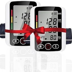 MDSS Fully Automatic Digital BP Monitor Pack of 2 | Upper Arm BP Machine with Large Display | Cuff & USB Cable Included | for Home Use (Black)-image-14