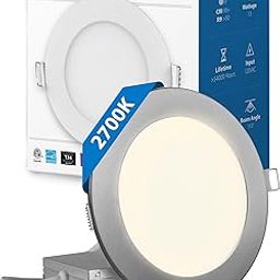 NICOR Lighting REL611202KRDNK REL6 LED Downlight, Nickel-28