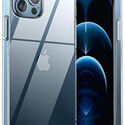 EGOTUDE Shock Proof Hard Back Soft Air Corner Bumper Anti-Scratch Cover Case for iPhone 12 & iPhone 12 Pro 6.1 inch (Transparent, TPU+Plastic)-image-9