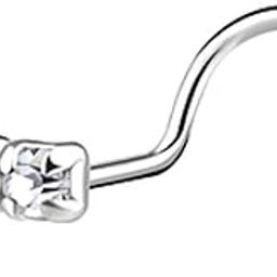 925 Silver Nose Studded Nose Pin | 92.5 Sterling Silver & Diamond Like Brilliance Sparkling Zirconia| Simple & Elegant Nose Piercing for Women-image-71