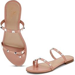 Stylish Women's Thong Sandals with Studded Straps-image-46