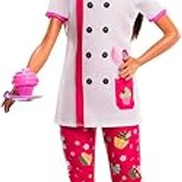 Barbie Doll & Accessories, Career Pastry Chef Doll with Hat, and Cake Slice-image-69