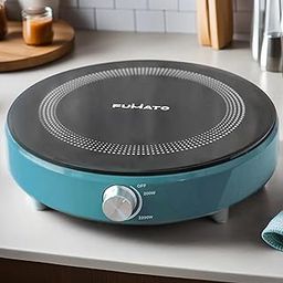 FUMATO Cookmate 1500W Electric Induction Cooktop with Knob Control | 5 Levels of Adjustable Heat Intensity | Electric Stove for Cooking | 1 Year Warranty | Misty Blue-image-31