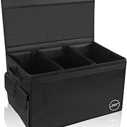 DOUBLE R BAGS Polyester Multi Compartments Collapsible, Portable For Car Accessories And Trunk Dicky Boot Organiser With Lid Cover(Black)-14