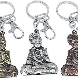 aura Jai Swaminarayan BAPS Temple Tikka Double Sided Gift Keychain For Men Women Boys Girls Husband Wife Metal Keychain-picture-44