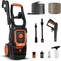 IBELL WIND60 High Pressure Washer, 1700W Induction Motor, 130 Bar Car Washer High Pressure Gun, 7.5 L/Min Flow, 5M Hose, Portable Pressure Washer for Car, Bike, Home & Outdoor Cleaning-picture-28