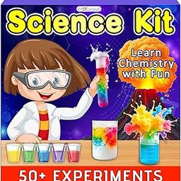 Kit4Curious® Science Chemistry Experiment Kit -Birthday Gift for Boys Girls, Smart Learning STEM Educational Lab Toy for 6-14 Year Olds-12