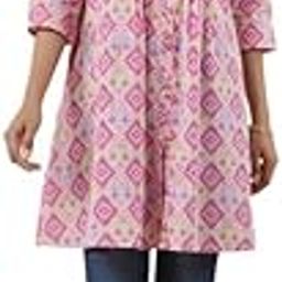 janasya Women's Geometric Relaxed Tunic-picture-12