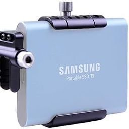 Samsung SSD Holder Clamp with Cold Shoe for Samsung T5 SSD by Lanparte (Only Holder Include)-11