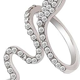 Latest Stylish Silver Plated Snake Ring for Women & Girls (15780r)-image-12