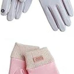 CALANDIS™ 2pair Windproof Women Winter Touch Screens Gloves Cold Weather | Womens Accessories-image-35