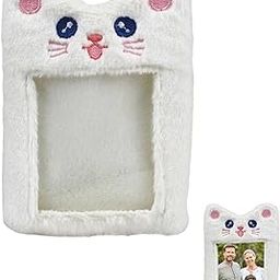 White Cat Keychain - Charming Photo Card Holder with Card Protective Cover Feature, Photocard Holder-Inspired Aesthetic, Versatile Visiting Card Holder for Everyday Accessorizing and Gift Giving-picture-43