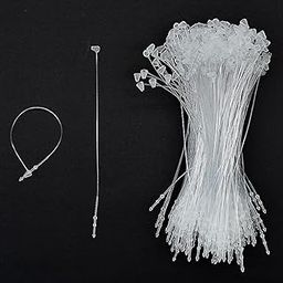 Excefore Clear Plastic Fastener Hang Tag Snap Lock Pin Security Loop for Retail Store Clothing Price Tags (2000 Pcs, 5 Inch)-image-50