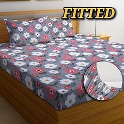 NEW TOWN Attractive 1 Double Bedsheet & 2 Pillow Covers 29-image-19