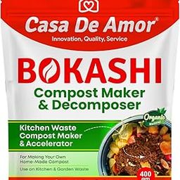 Casa De Amor Bokashi Compost Maker & Decomposer Powder – Ferment & Decompose Kitchen Waste into Organic Plant Food | Odour Control | Fast Composting (400 gm)-image-17