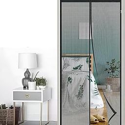 Magnetic Mosquito Screen Door Net Curtain with Magnets Reinforced Polyester Curtain Back Door Mesh with Full size 210 * 85-picture-10