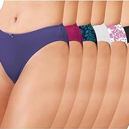 Women's Hipster Brief Cotton Bikini Underwear Hi Cut Panties Combo (Prints and Colours May Vary) Multicoloured-picture-34