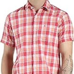 Men's Regular Fit Checkered Shirt | Half Sleeves | Spread Collar | Front Pocket | Stylish & Casual Shirt for Men-image-28
