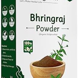 Herbalgram 100% Natural & Pure Bhringraj Powder Finely Ground from Dried Leaves Ideal for DIY Hair Masks & Herbal Mixes Preservatives Free-picture-17