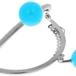 LOOM TREE® 3x8.5cm Metal Frame Clasp for Purse Handle Bag Candy Bead Head Blue | Sewing | Foundations & Undergarments | Purse Handles, Frames & Feet-16