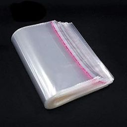 Transparent Plastic Packing Bags Adhesive Plastic Poly Bag Clear Self Adhesive Plastic Bags (8x10-Size, Pack Of 100)-13
