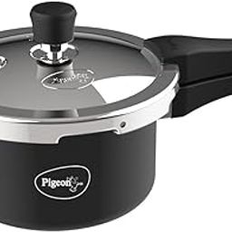 Pigeon Aluminium Hard Anodised Pressure Cooker Outer Lid with Induction Base (Black, 2 L)-11