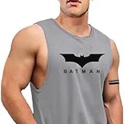antiloop Men's Printed, Round Neck, Sleeveless T-Shirt for Men, Gym Vest-picture-16