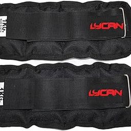 Lycan Wrist/Ankle Weights 2 kg (1 kg Each x 2 pc), rubber, black (1 kg pair)-16