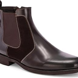 Classic Brown Leather Chelsea Boots with Premium Accent and Durable Sole-image-41