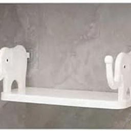 Elephant Cartoon Stand Multipurpose Wall Mount Floating Shelf and Rack with Self Adhesive Sticker. Wall Mounted Storage Shelf Organiser for Kitchen, Bathroom, B|Design - 612 Wall Shelves-image-29