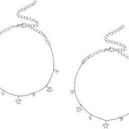 by Caratlane Stars Aligned Anklets in 925 Silver for women-image-8