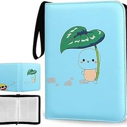 Alexvyan Sea Blue Credit Card, Business Card, Sport Card Poke-mon Binder, Cards Collector Album Holder for 400 Cards Zipper Bag Trading Card Binder Collection Bag Game Cards Case Gift (50 * 4 * 2)-27