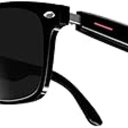 Camera Smart Glasses Bluetooth Call Voice Assistant Listen Music Smart Sports Polarized Sunglasses Anti-Blue Eyeglasses(Black Sunglasses)-2
