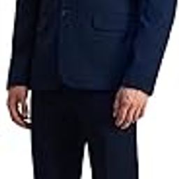Tailored Fit Three-Piece Navy Suit-image-5