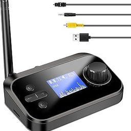 Tobo Bluetooth Receiver and Transmitter, Bluetooth 5.3, Support 2 Headsets Simultaneously, 3.5mm AUX, Optical, Coaxial, TF Card Plug-Play, for TV/PC/Home Stereo/Headset/Speaker/Mp3/Mp4 (C41)-20