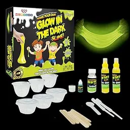 Wembley Slime Kit - Glow in The Dark | DIY Slime Maker Set for Kids Craft Activity Kit with Slime Activator | Science Experiment Kit | Satisfying Gadgets | Neon Slime Maker Non-Toxic BIS Approved-picture-37