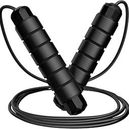 Muscle Banao Skipping Rope Men and women and Children Exercise Rope for Exercise Workout & Weight Loss Tangle Free Jumping Rope for Kids (Black)-image-36