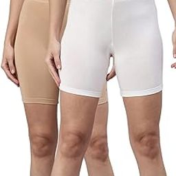 Cotton Stretchable Solid Coloured Skinny Fit Knee Length Yoga/Cycling/Sports Shorts for Women-image-94
