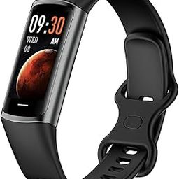 Cubonic New Health Fitness Tracker Watch C68 Smart Bracelet with 1.1 Inch AMOLED Screen Heart Rate Monitor Calories Call Reminder -Black-picture-18