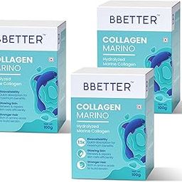 BBETTER Collagen Marino For Women & Men- Pure Hydrolyzed Marine Collagen Supplements For Women & Men, Enhances Skin,Hair, Nails & Joints (Pack Of 3), Powder-image-18