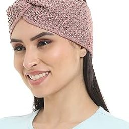 Studded Acrylic Woolen Skull Stretch Headband/Ear Warmer/Cap/Hair Accessory for Women & Girls for Winters-image-3