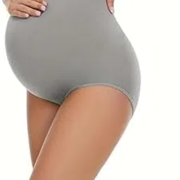 tummy Maternity Underwear Over Belly Support | High Waist Cotton Briefs for Pregnancy & Postpartum | Soft, Stretchy, Breathable Panties for Expecting Mothers with Full Coverage-picture-27