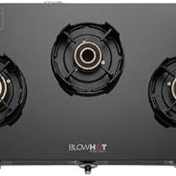 BLOWHOT Premium Design 3 Tornado Burner Auto Ignition Gas Stove With, Toughened Glass Cook Top, Gas Stove Valve & Glass - 2 Years Warranty By BLOWHOT 1 Year General Warranty By Blowhot (Emerald 3B)-picture-12