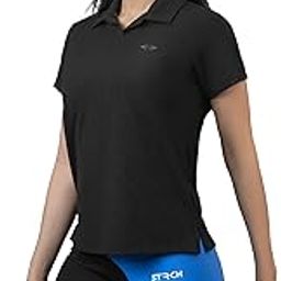 Women's Nylon Regular Fit Structured Solid Polo T-Shirt-image-15