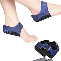 CARDEX Gel Heel cups Silicon Heel Pad for Heel Ankle Pain, Heel Spur Shoe Support Pad for Men and Women Shock Cushion Pad for Heels Cushion Heel (PAIR) Blue-image-17