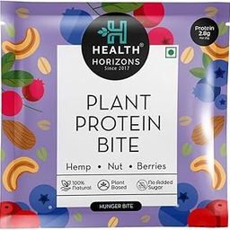 Health Horizons Plant Protein Bites - Berries 25 g (Pack of 12) | Energy Bar | Packed with Dry Fruits-image-98