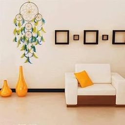 Mehruna Dream Catchers - Wall Hangings for Home Decor Bedroom Livingroom Balcony Car Garden Party Cafe Handmade Dreamcatcher for Positivity Feathers Hanging Wall (Set of 1, 15L x 55Hcm)-image-22